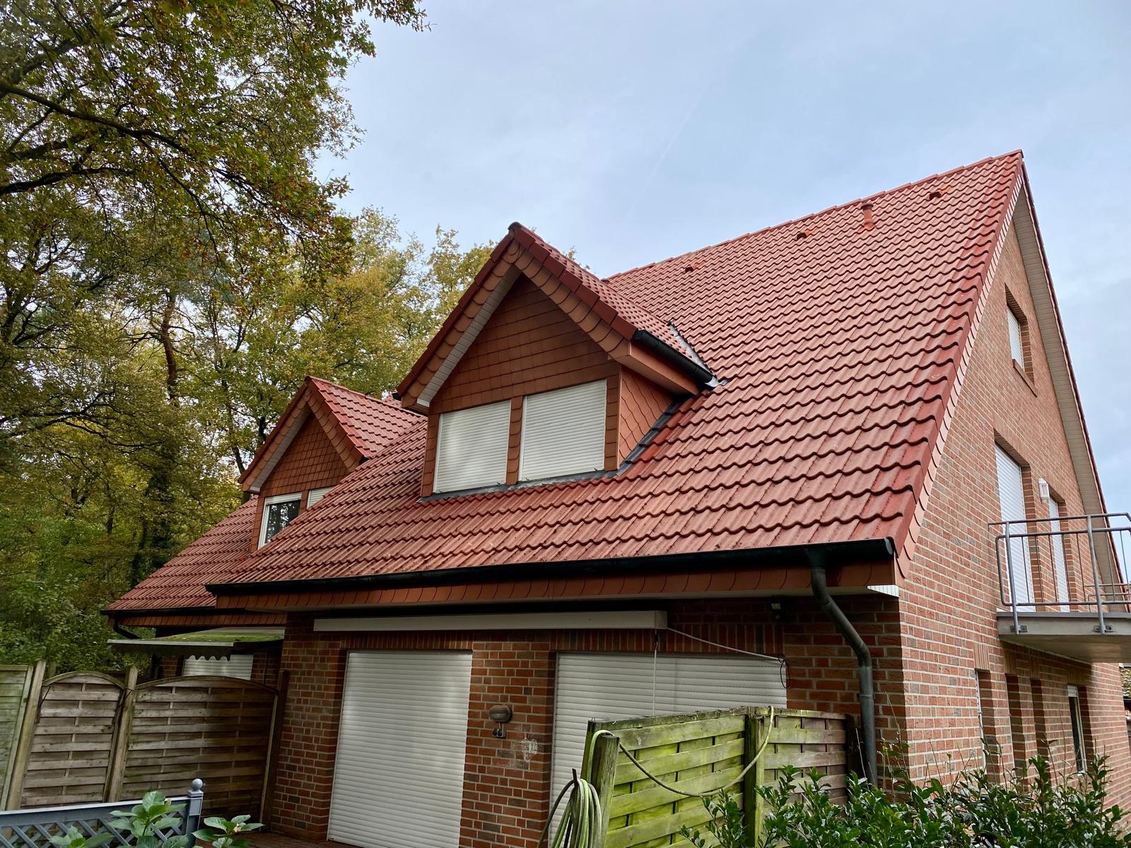 Nachher: Die Dachfl&auml;che in Werlte nach der fachgerechten Reinigung.